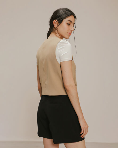 Chaleco Corto Botones